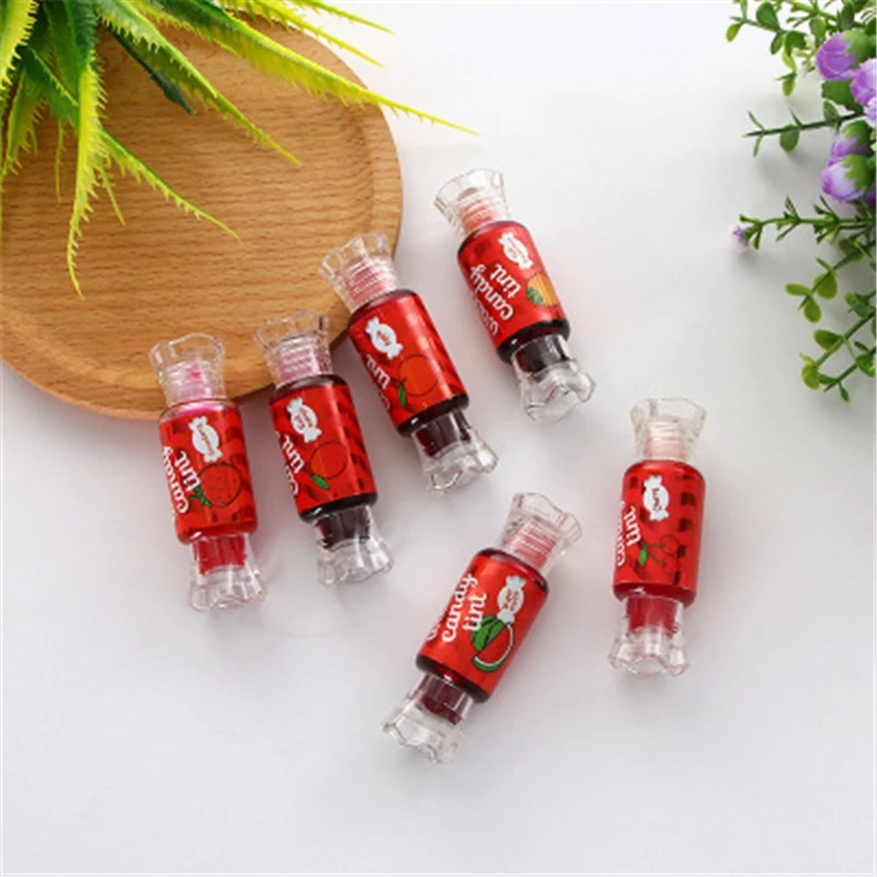 24 шт./лот блеск для губ с фруктовым ароматом конфетная питательная жидкая помада