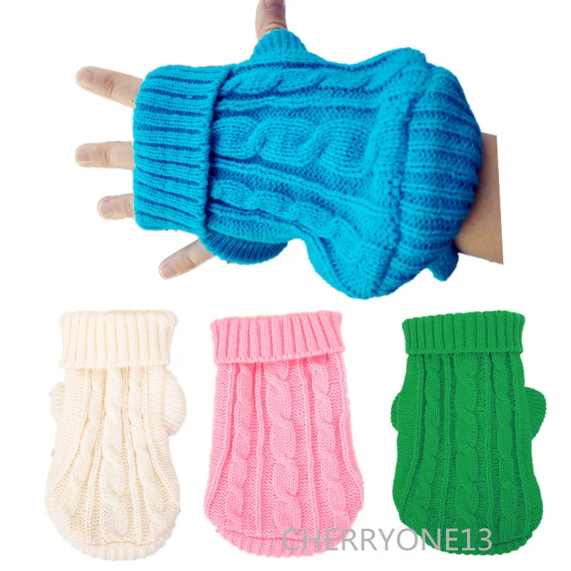 XXXS Small Puppy Knitted Sweater Tea Cup Chihuahua Dog Size Clothes Yorkie Maltese Pet jumper XXXSmall XXS Cat Kitten Coat | Дом и сад