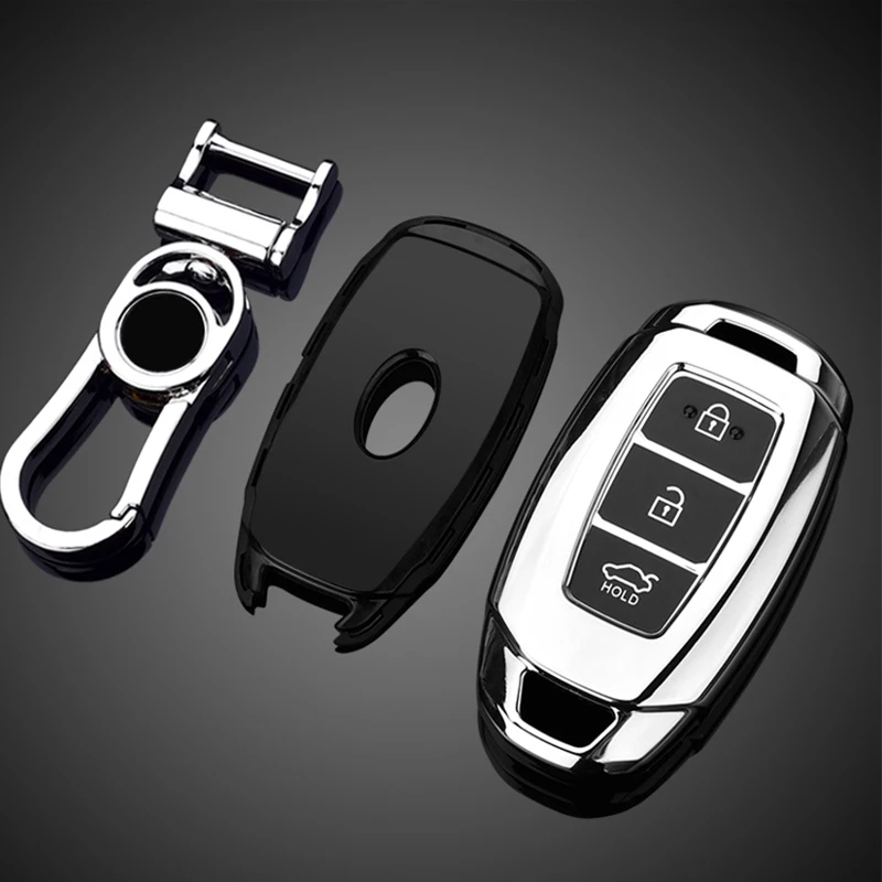 Новинка чехол для автомобильного ключа из ТПУ Hyundai i30 Ix35 KONA Encino Solaris Azera greatig Accent Santa