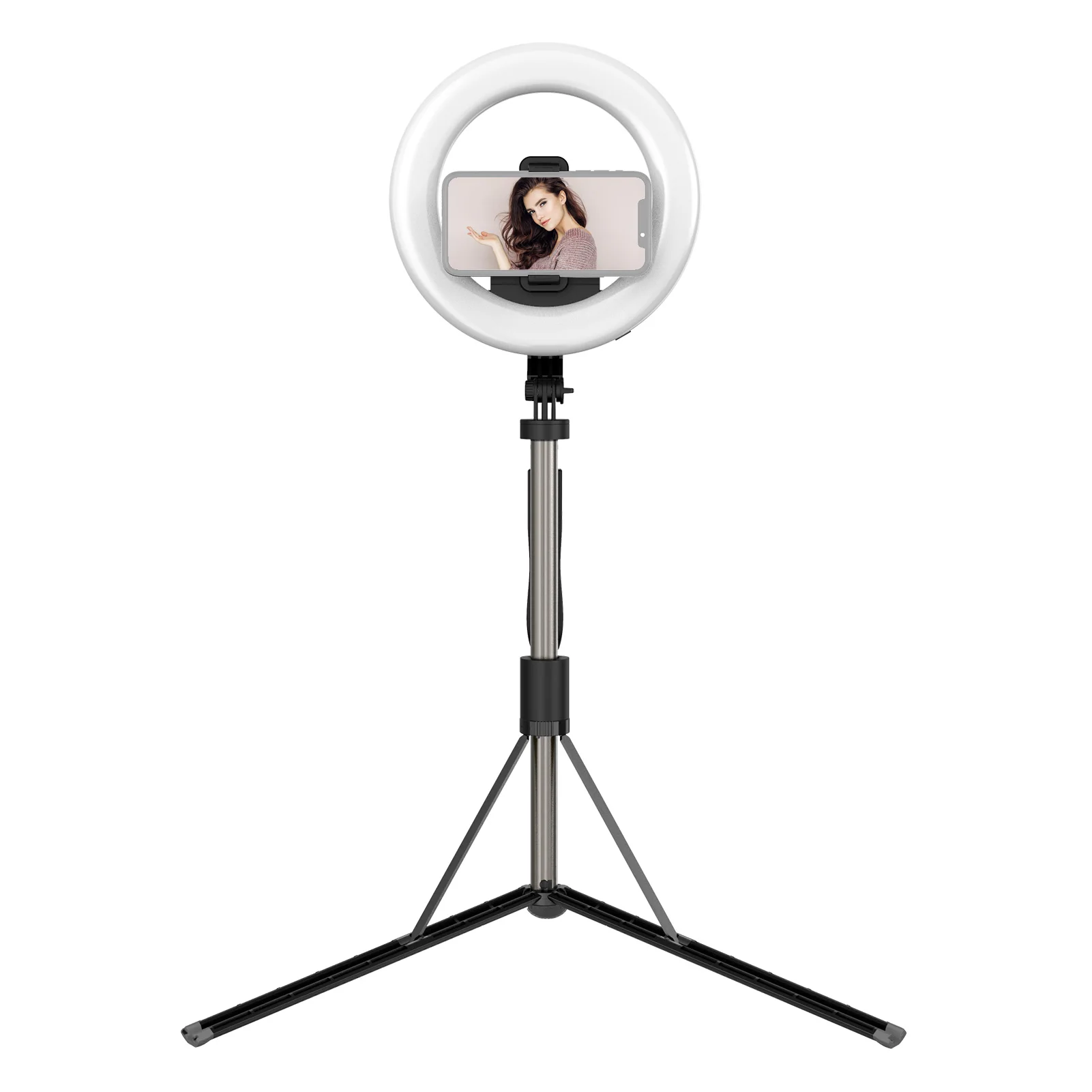 

8 Inch Selfie LED Ring Light with Tripod Stand Phone Holder BT Remote for Makeup Photography Vlog Live Streaming LED Ring Light