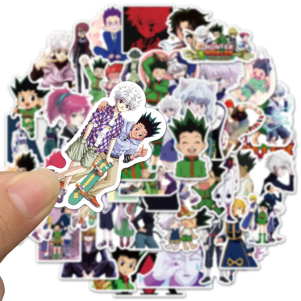 

50PCS Hunter X Hunter Stickers Skateboard Fridge Guitar Laptop Motorcycle Travel Luggage Classic Toy Sticker for Kid Gift