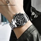 Часы наручные PAGANI мужские с хронографом, брендовые роскошные черные большие, 2020, 2020