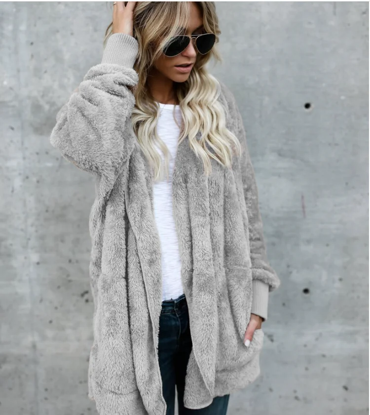 2019 уличное осеннее и зимнее новое шерстяное теплое пальто средней длины