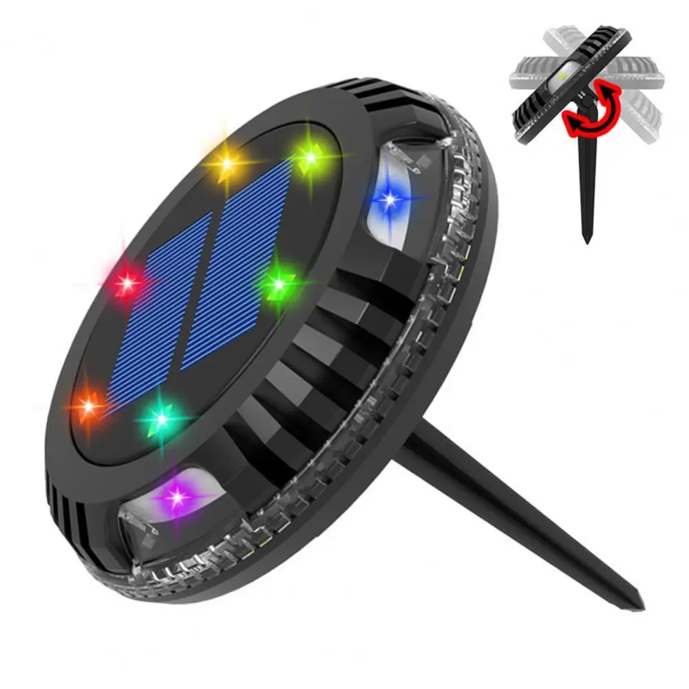 

LED Solar Lawn Lamp Solar Power Buried Light Under Ground Lamp Outdoor Path Way Garden Decking Light White Colored lights