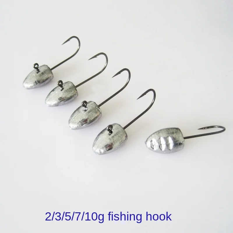 

Root Fishing Hook with Barbed Hook Jig Hook 2/3/5/7/10G Soft Bait Hook Primary Color Fishing Hook