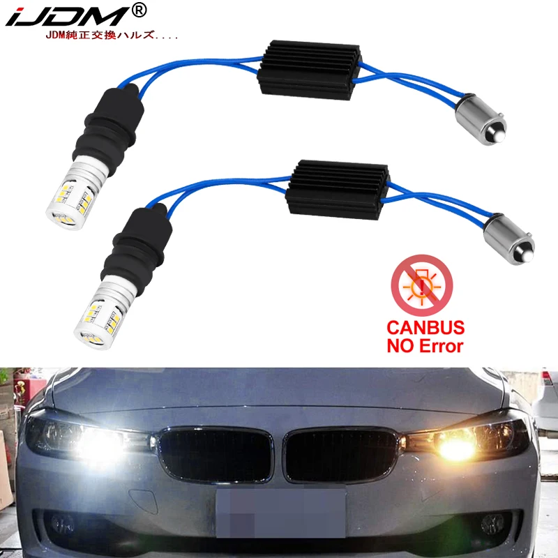 IJDM 6000K ксеноновый белый CAN bus безошибочный BA9s H6W 64132 светодиодный фонарь для BMW F30 3