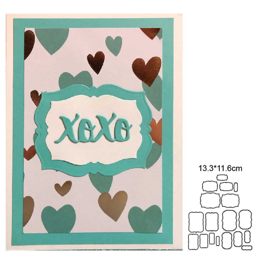 

Christmas Frame Set Metal Cutting Dies Stencils For DIY Scrapbooking Decorative Embossing dies Handcraft Dies Cutting Craft dies