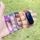 Силиконовый ремешок Discolor для Mi Band 6 5 4 3, прозрачный спортивный браслет из ТПУ Для Xiaomi