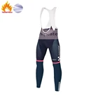 Мужские Зимние флисовые штаны Movistar, велосипедные штаны с гелевой подкладкой 20D, 2020