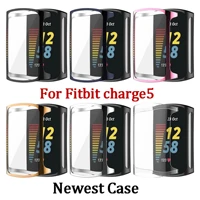 for fitbit charge5 watch band cover smartwatch frame tpu full plating protective case for fitbit charge 5 bracelet screen shell