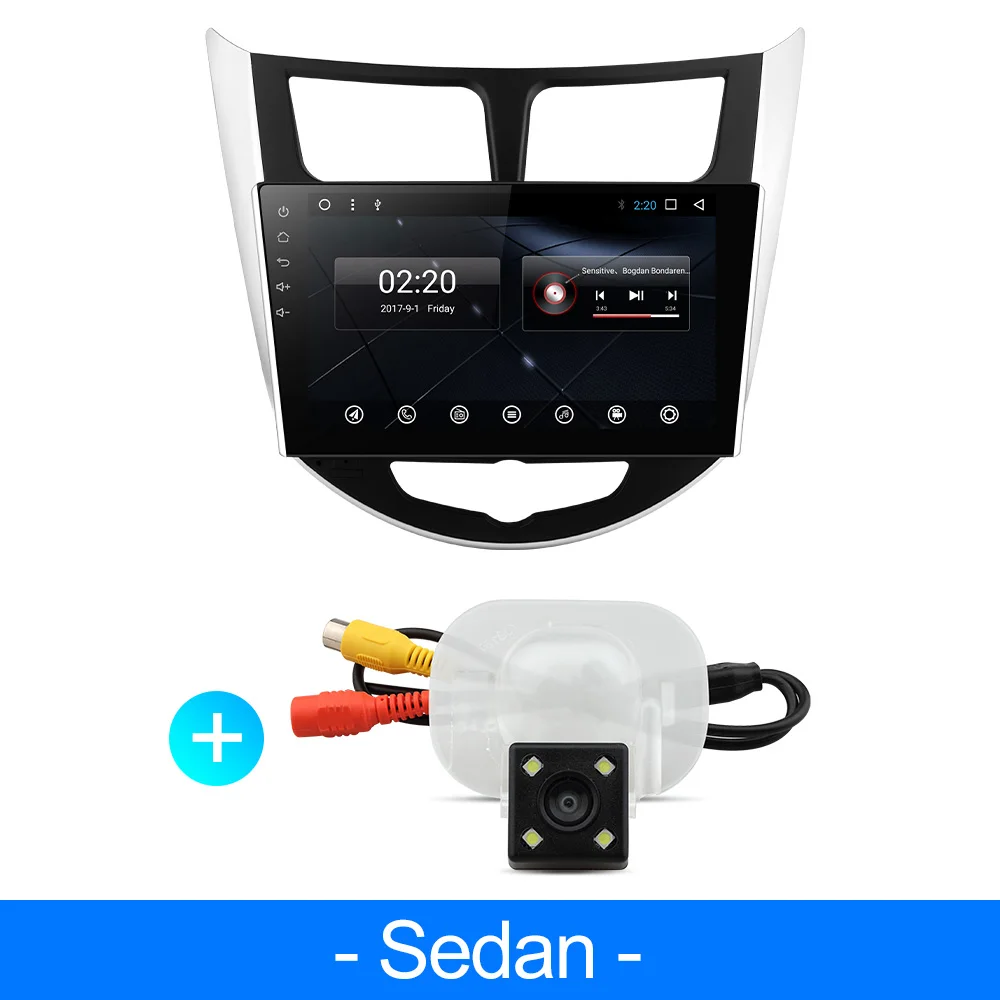 sedan Ips PX30 Android автомобильный dvd для hyundai Solaris accent Verna i25 с gps навигацией Радио Видео Стерео Мультимедиа Плеер - Цвет: sedan