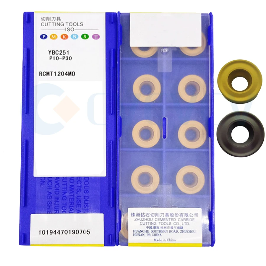 RCMT YBC251/YBC252 RCMT0803MO RCMT10T3 RCMT1204 твердосплавная вставка R4 R5 R6 токарный инструмент