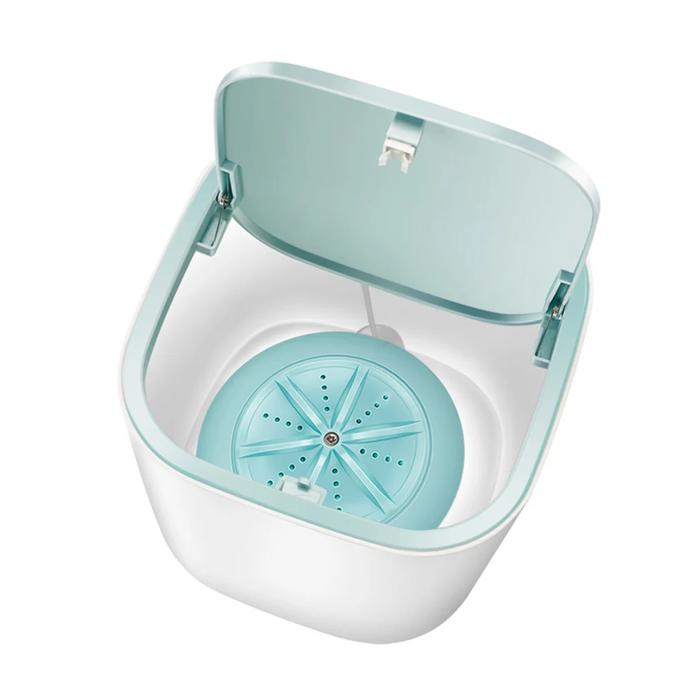 

Portable Clothes Washing Machine Turbines Washer Convenient Laundry Ultrasonic Mini Underwear Washer USB Powered