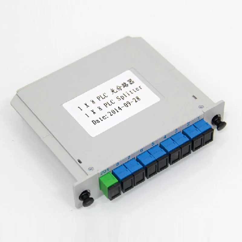 SC APC PLC 1X8 волоконно оптический разветвитель FTTH с PLC|Оптоволоконное оборудование| |
