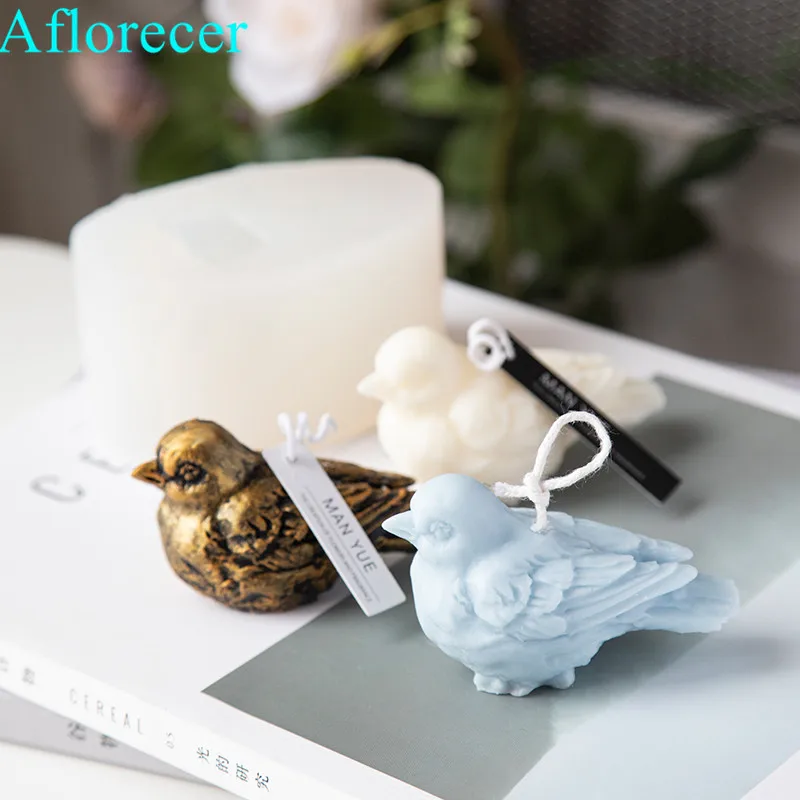 

3d retro bird shape candle mold silicone molds for handmade candle making soap mold diy scented candle