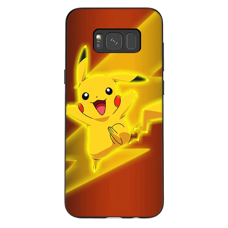 Мобильный чехол для телефона из термополиуретана для samsung Galaxy A50 A70 A10 A30 A40 A3 A5 A6 A7 A8 A9 J6 Защитная крышка с рисунком Пикачу