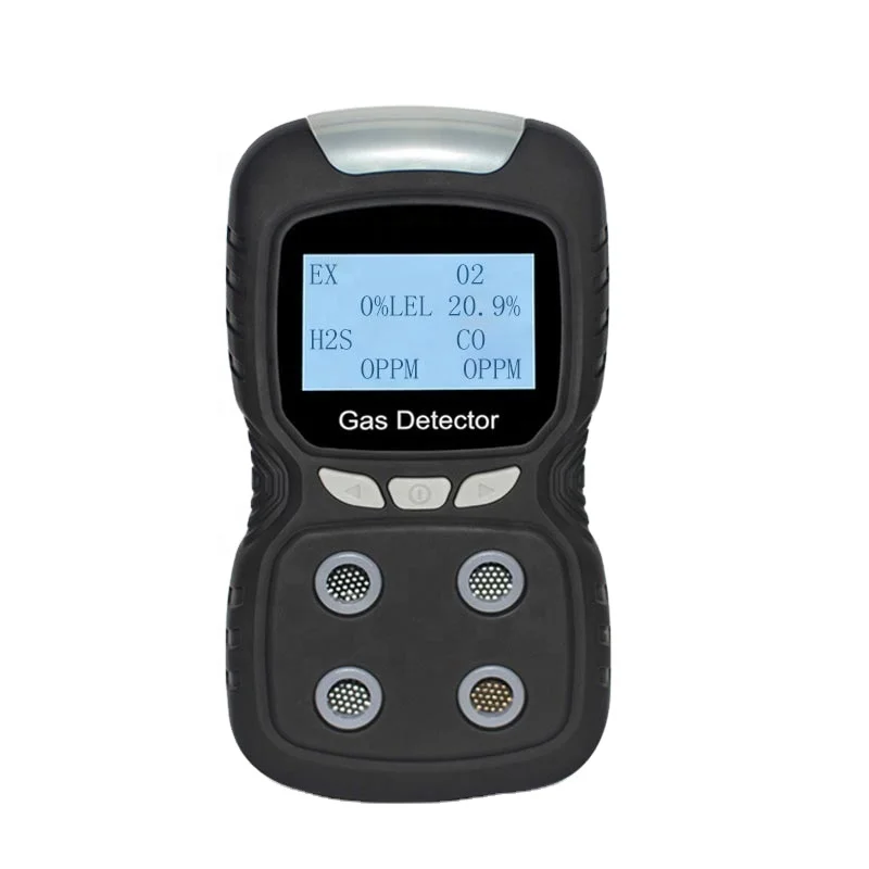 

Factory sale Rechargeable Battery operated handheld 4 in 1 multi gas detector multi gas monitor for o2 ch4 co h2s analyzer