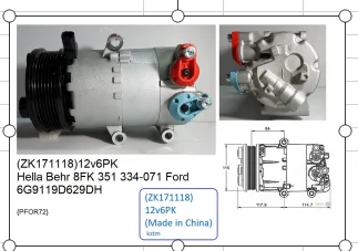 Компрессор переменного тока для Ford mondeo MK4 2008 2.3L бензиновый | Автомобили и