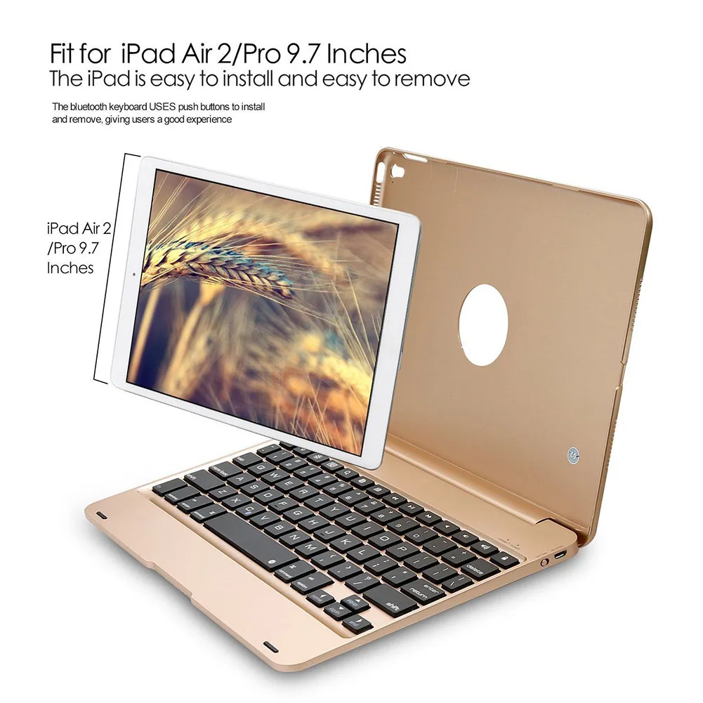 Чехлы для Apple iPad mini 1 2 3 4 5 чехол с Bluetooth клавиатурой 9 7 2017 2018 6 поколения Air Pro
