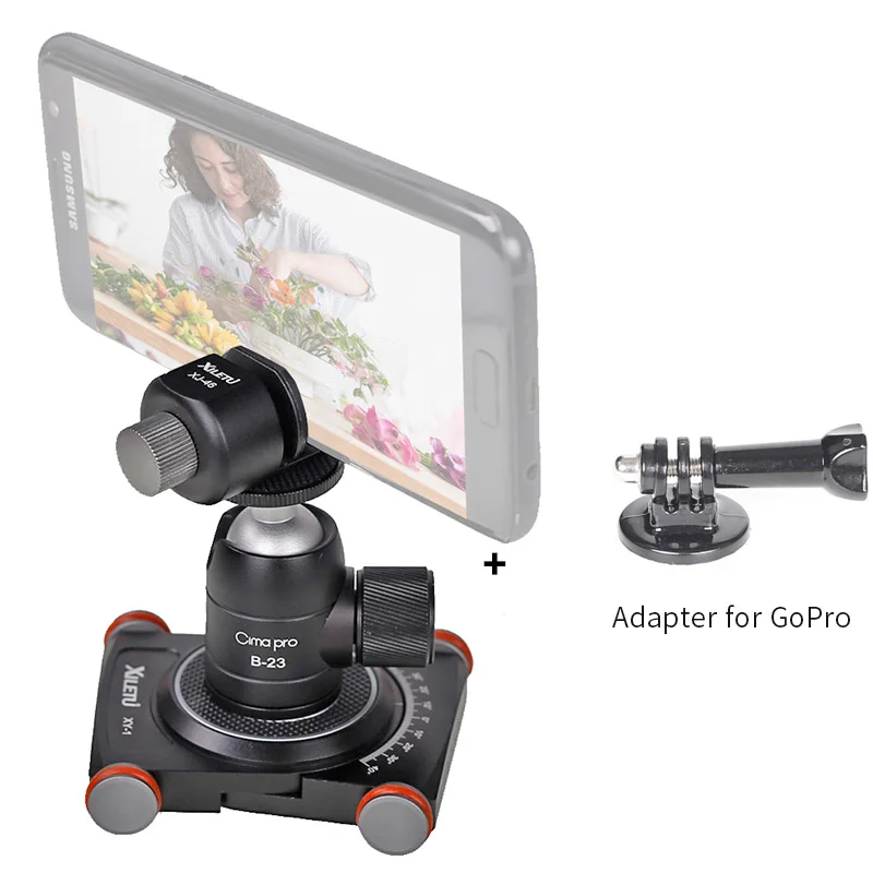 XILETU XY-1 фотография автомобиля 360 панорамная съемка для видео с держателем телефона для iphone 7 8 X смартфонов GoPro - Цвет: XY-1 Set2