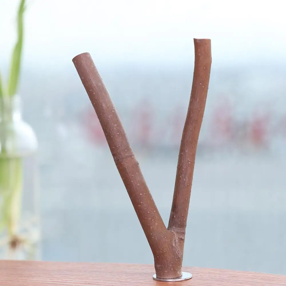 Деревянная вилка для домашних животных подставка ветвей дерева стойка белка