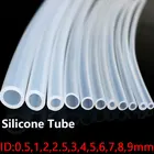 Гибкий нетоксичный силиконовый шланг диаметром 1 м для пищевых продуктов, внутренним диаметром 0,51, 2, 3, 4, 5, 6, 7, 8, 9, 10 мм