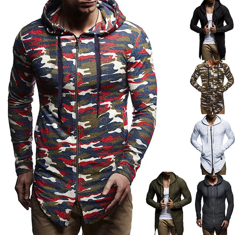 

Zogaa Hoodie Men's Brand Men's Long Sleeve Solid Color Hoodie Sweater Men's Zipper 6 Color Sweatshirt M-3XL men's sweater