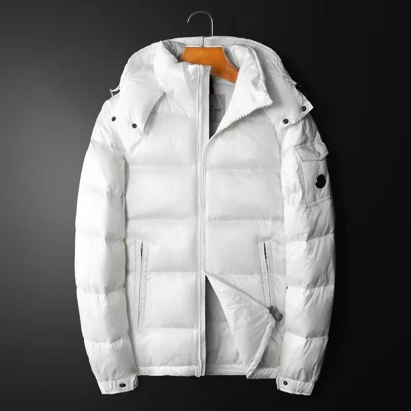 2021 winter new casual down jacket men's white duck down warm down jacket fashion slim top