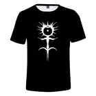 Ghostemane 3D футболка ретроградный Меркурий изображение печатных футболка черного цвета с короткими рукавами для мужчинженская футболка, брендовые футболки для малышей, рубашки для мальчиков, детская одежда