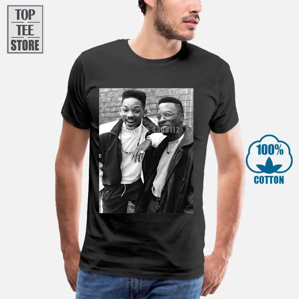 2017 новейшая Футболка с принтом Dj Jazzy Jeff And Will Smith Fresh Prince дизайнерские мужские