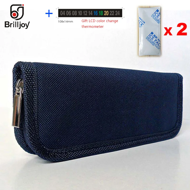 Dark blue A Брендовая охлаждающая сумка для инсулина для диабета, переносная сумка-холодильник для хранения инсулина BolsaTermica, охлаждаемый ледяной пакет для инсулина - Цвет: Dark blue A