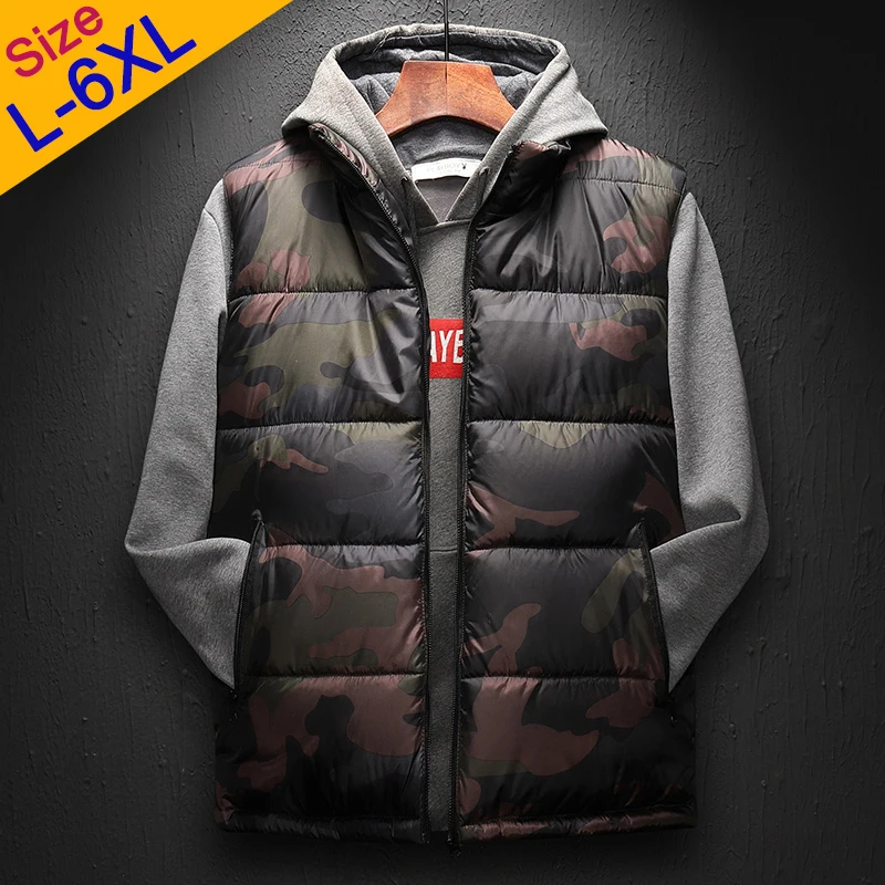 Мужской жилет пальто 2019 осень зима мужская куртка без рукавов камуфляжная