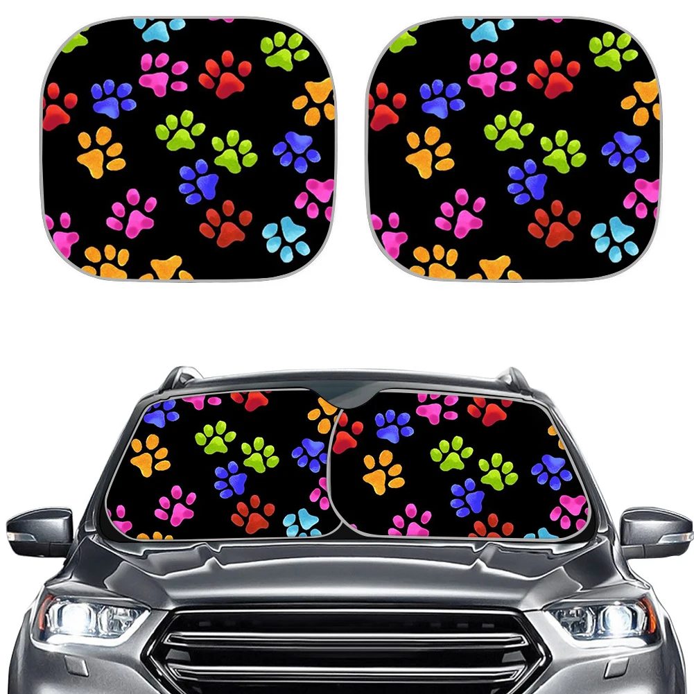 Комплект из 2 предметов собаки печать солнечный экран для лобового стекла