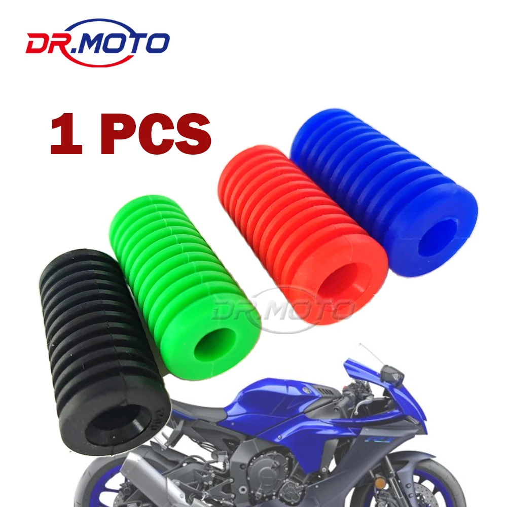 

Universal Left Shift Lever Foot Pad Pedal Toe Peg Cover Foot-Operated Silica Gel For 8 mm YAMAHA KAWASAKI Motorcycle Accessories