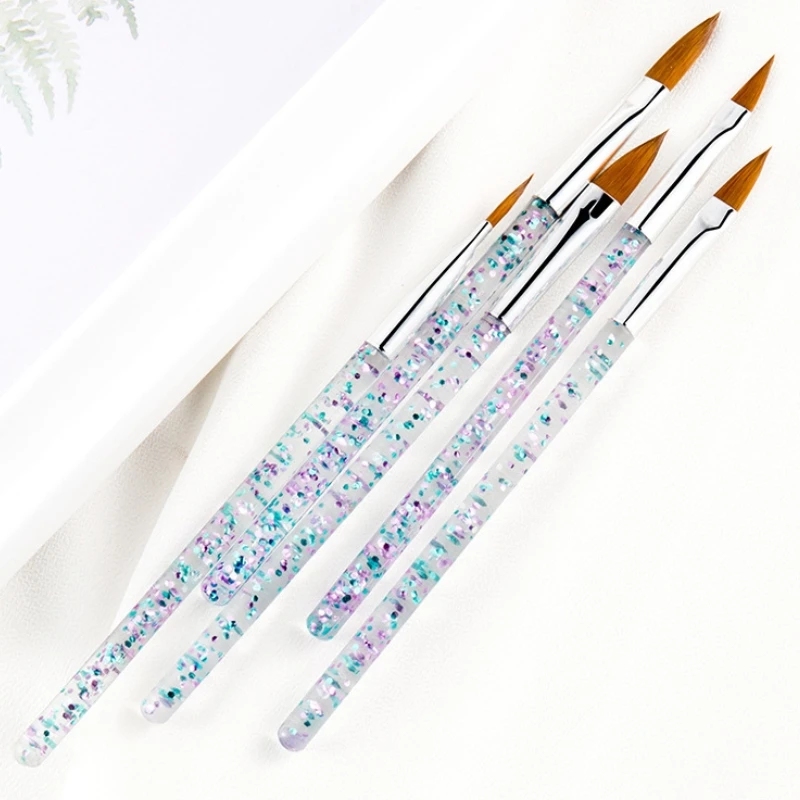 

8Pcs/Set Nail Art Liner Painting Brush Crystal Acrylic UV Gel Brush Stripe Flower Painting Carving Drawing Pen Manicure Tools