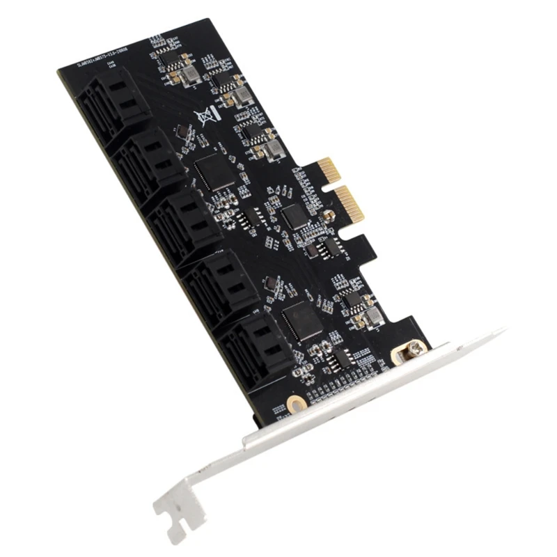 Плата расширения PCI-E 1X к SATA 3 0 10 скоростных портов 6 Гбит/с | Компьютеры и офис
