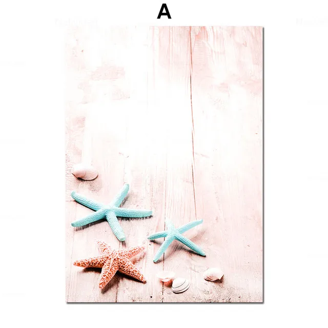 Картина на холсте скандинавский розовый синий фон Фламинго Птица оранжевый