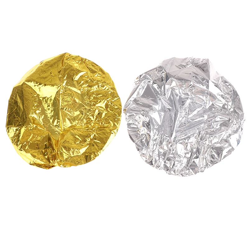 

Waterproof Heat Insulation Ultra-thin Nourishing Dry Disposable Elastic Aluminum Foil Bath Hoods Shower Baking Oil Hair Cap