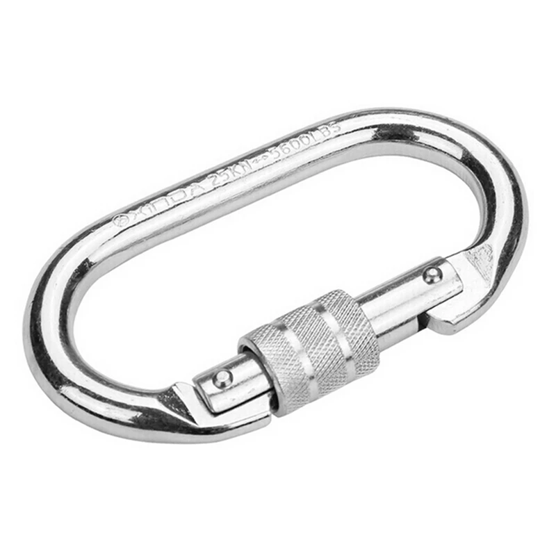 1 pcs o shape 25kn safety buckle rock carabiner 1 pcs 8 shape descender rock climbing carabiners downhill ring free global shipping