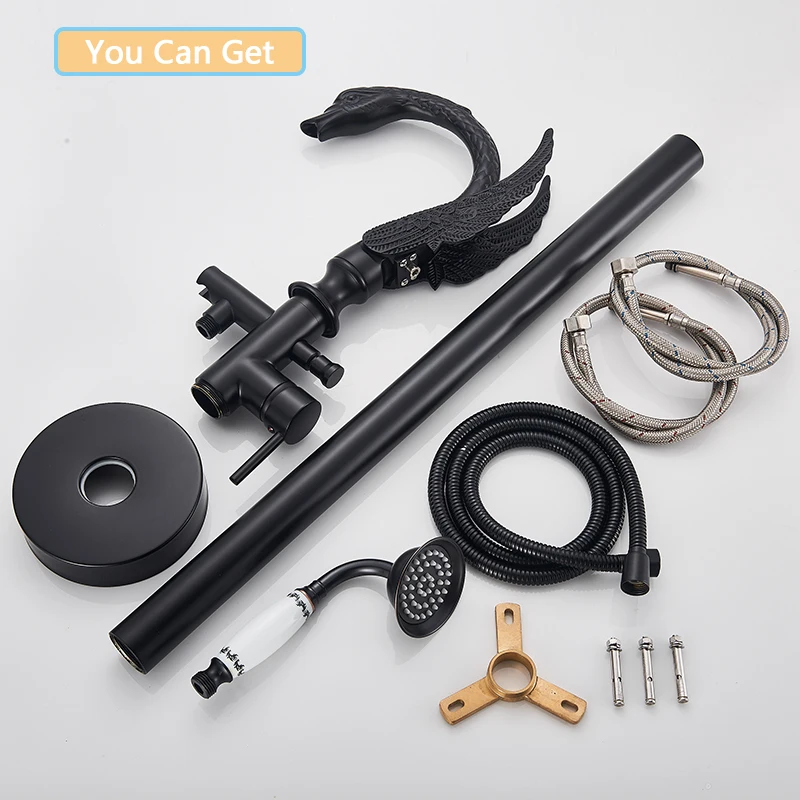 Смеситель для ванны с одной ручкой латунный ручной кран ванной комнаты напольный