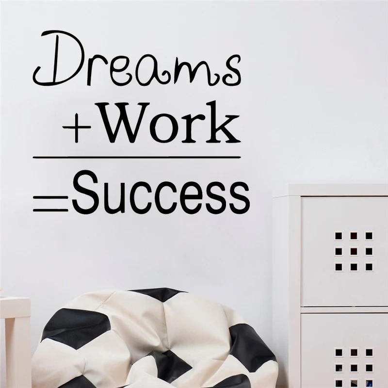 Воодушевляющие сны цитаты хриплые настенные стикеры Настенная Наклейка Декор