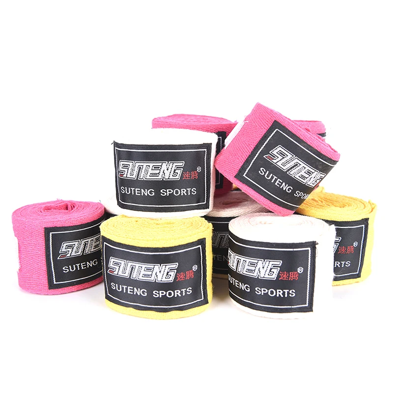 

250cm HOT! length 5cm width Boxing Hand Wraps Muay Thai Kick Boxing Handwraps for Training Bandages 2pcs/pack