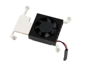 Низкопрофильный Вентилятор охлаждения процессора для Raspberry Pi 4B, 3B +, 3B, с кронштейном из алюминиевого сплава, низкий уровень шума, лучше охлаждение