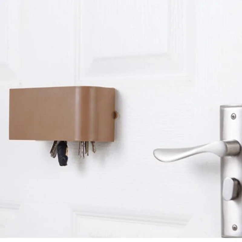 Креативный пластиковый самоклеящийся держатель для ключей с магнитами на дверь