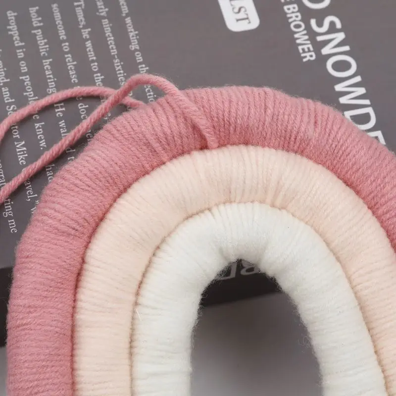 

Home Decoration Accessories Rainbow Handmade Weaving Ornament Nordic Fresh Simple Kid Room Wall Decoration Hanging
