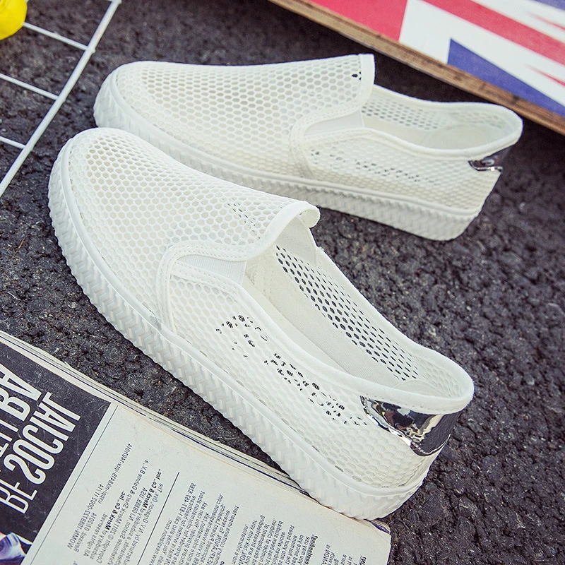 Новинка 2019 года женская повседневная обувь на плоской подошве блестящие