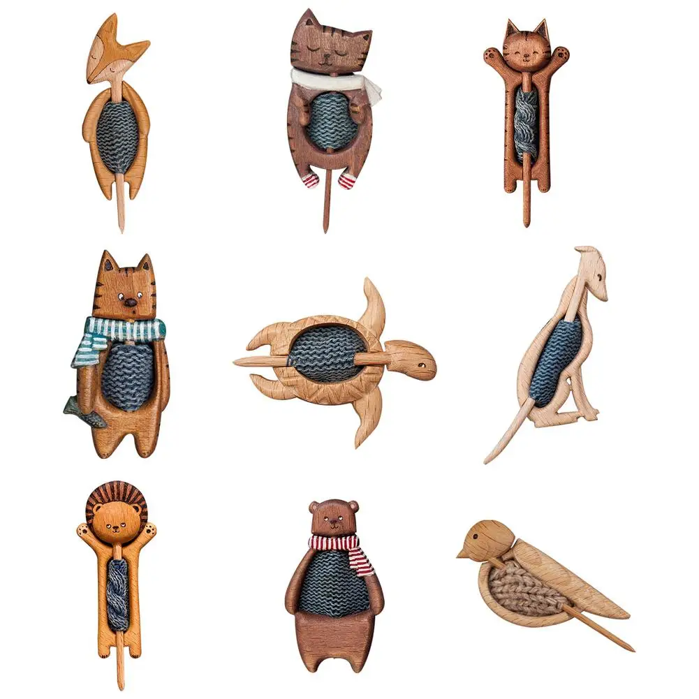 

Брошь для свитера с деревянными животными, женские стильные и технические аксессуары, Пряжка для шарфа, модный элегантный шарф