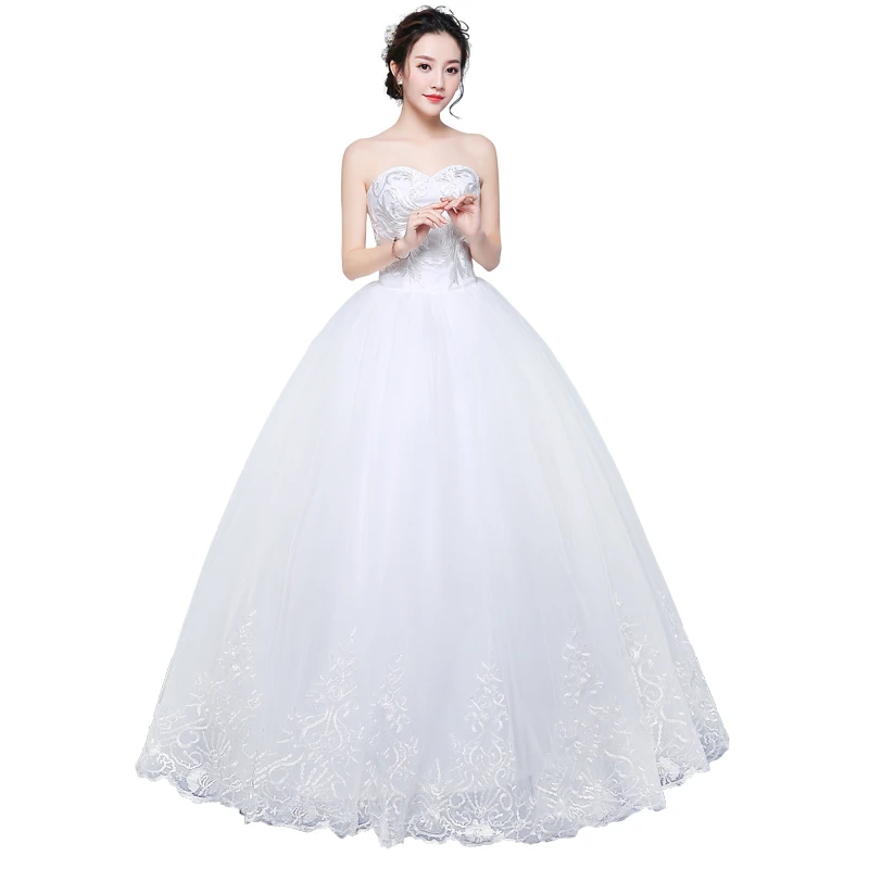 Сексуальное свадебное платье новые Бальные платья невесты без бретелек атласное