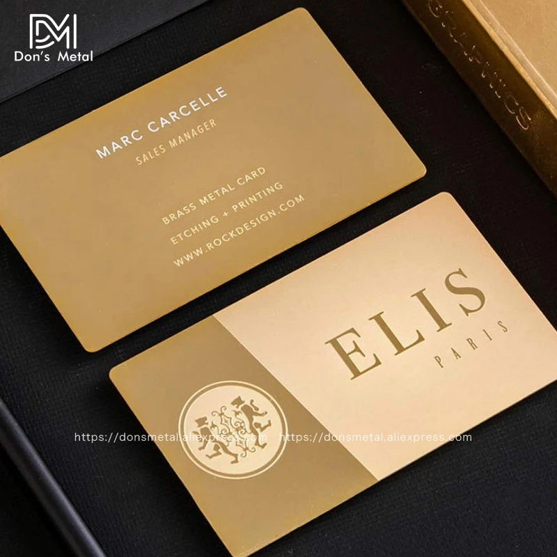 Cena Wizytówka Ze Stali Nierdzewnej Poszycie Złotem Wizytówka Niestandardowy Pusty Metalowy Na Kartę Produkcyjną