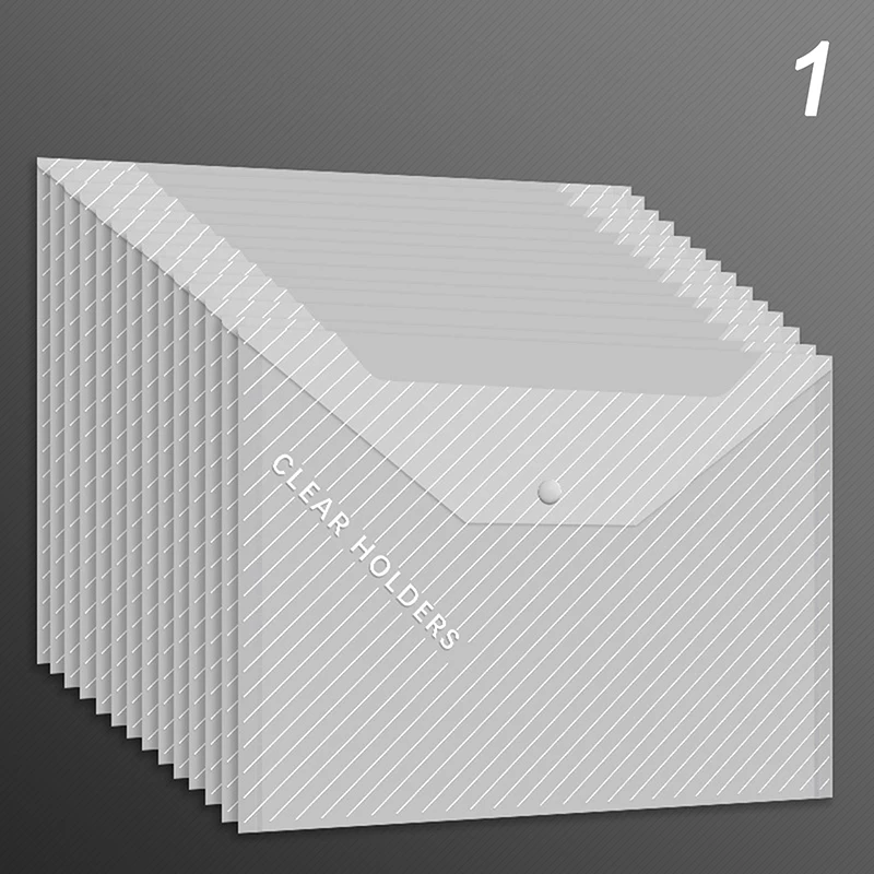 

10 шт./компл. толстый прозрачный водонепроницаемый пластиковый информационный пакет формата А4